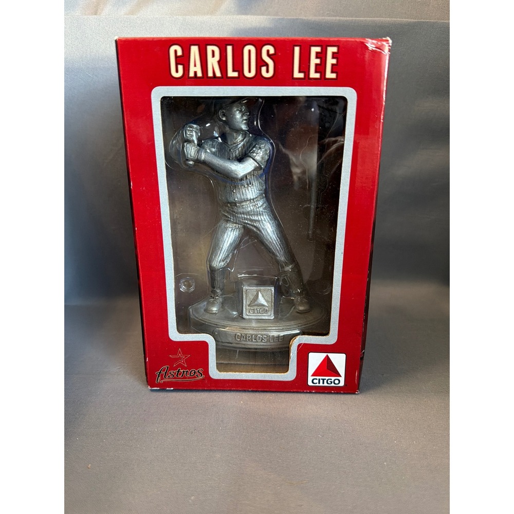 Houston Astros Carlos Lee 2007 Silver Slugger Citgo Pewter Style Figurine Statue